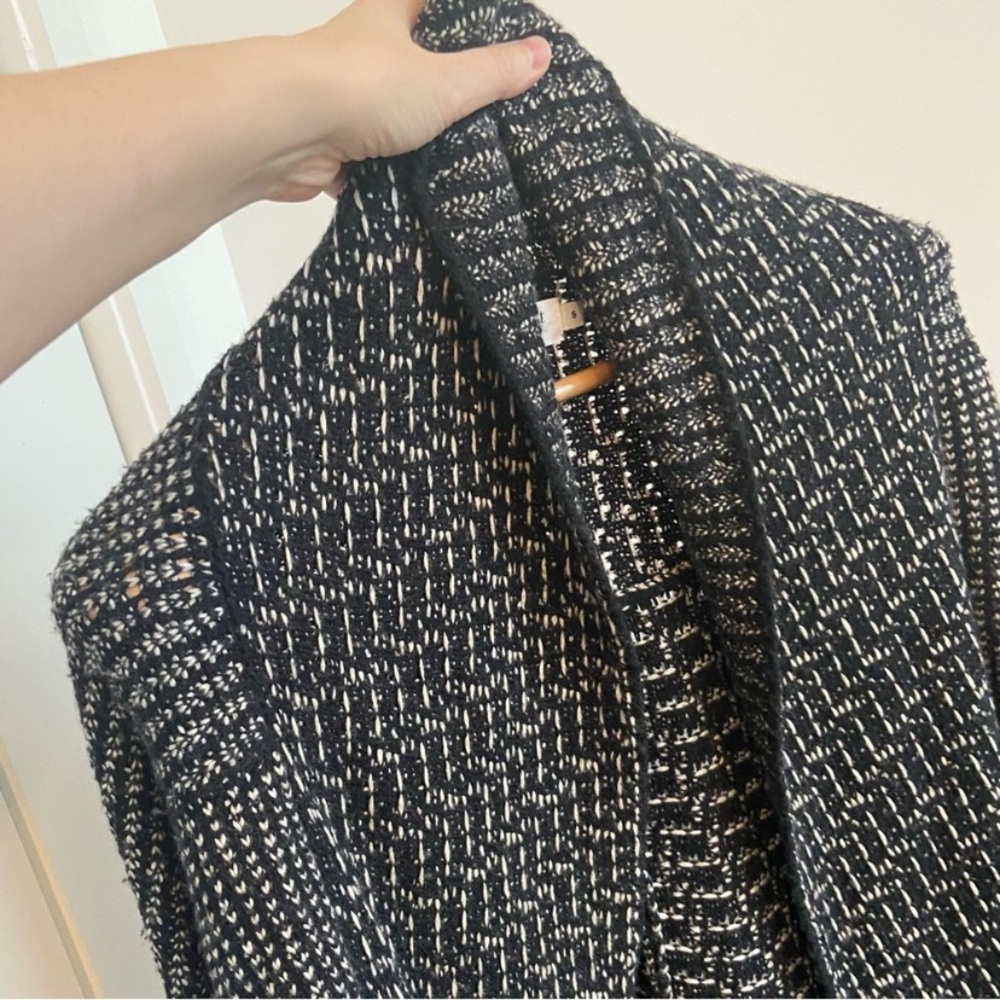 Velvet by Graham & Spencer Kiana Sweater - Open style - Size S Black Very Good - Picture 6 of 16